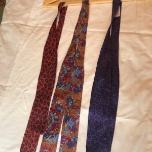 Vintage Next 100% silk neck bow ties 1980s